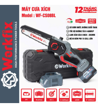 MÁY CƯA XÍCH LAM DÀI 08 INCH CHẠY PIN CÓ BƠM NHỚT TỰ ĐỘNG