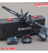 MÁY CƯA XÍCH LAM DÀI 12 INCH CHẠY PIN CÓ BƠM NHỚT TỰ ĐỘNG - TÍCH HỢP CẦN NỐI DÀI